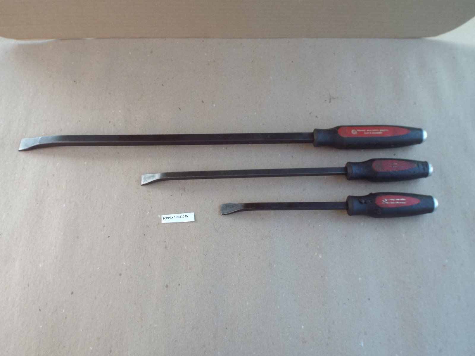 VTG 3 Heavy Duty Craftsman Professional USA Curved Pry Bar Lot (Please Read)