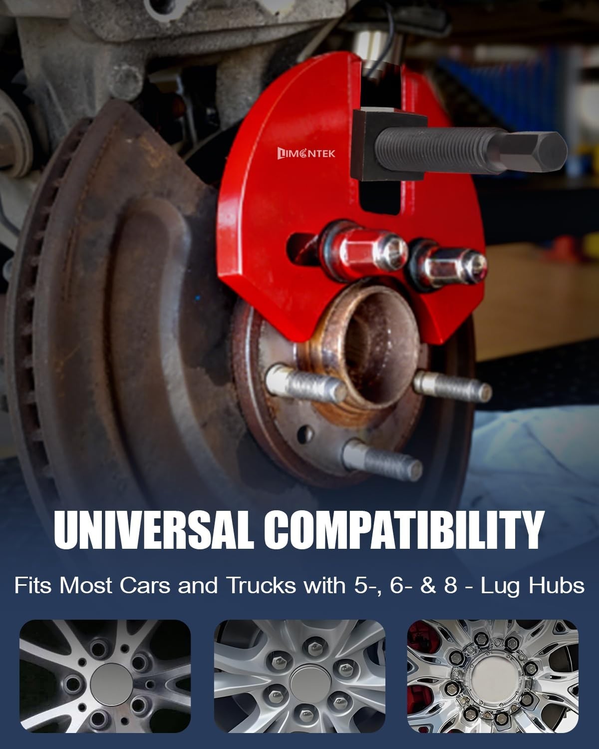 Wheel Bearing Removal Tool Kit | Wheel Hub Bearing Puller with Carrying Case for