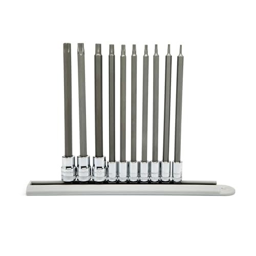 Advanced 10-Piece Long Torx Bit Socket Set with S2 Steel – Robust 1/4″ & 3/8″