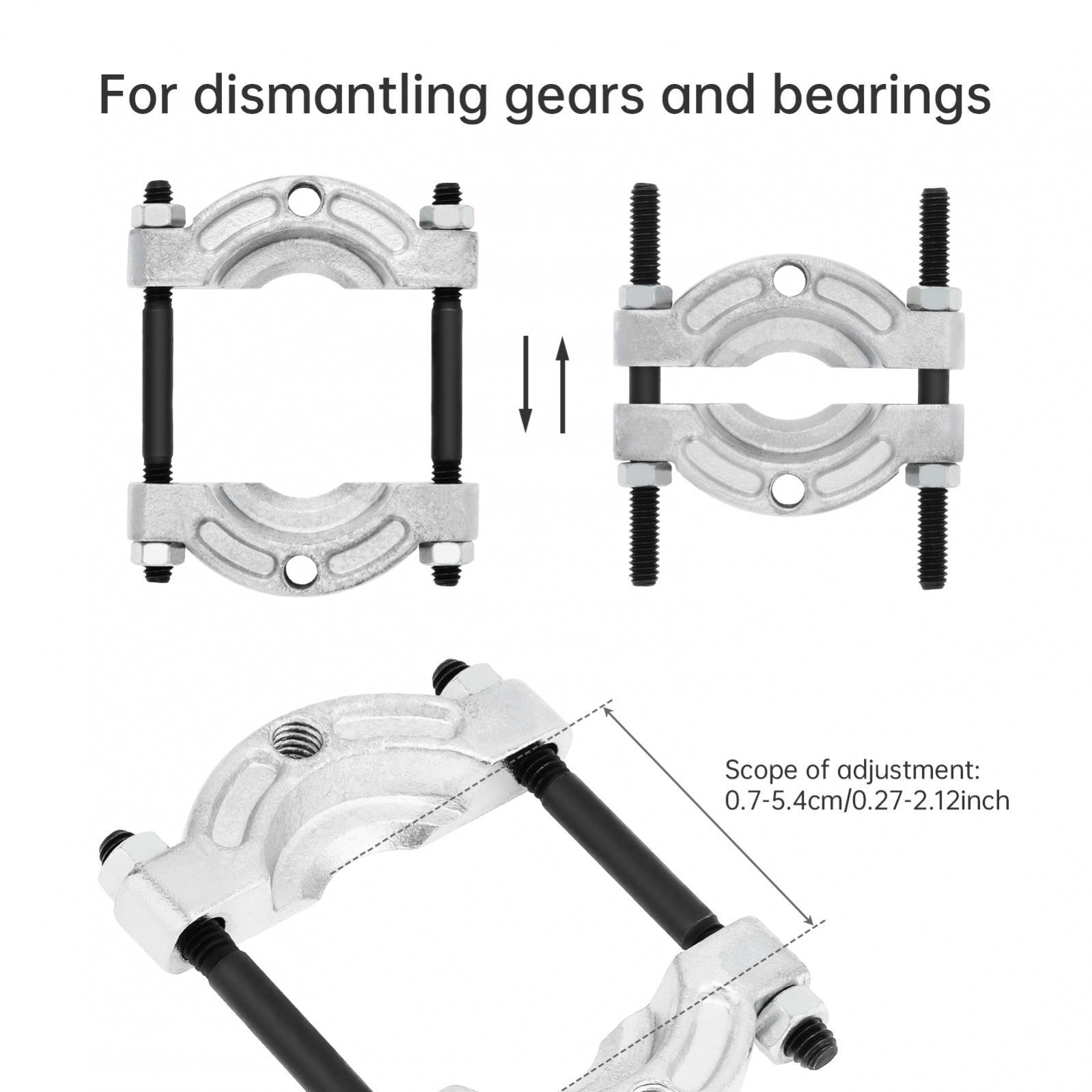 Bearing Puller with 1/4in to 15/16in Jaw – Splitter Tool for Wheel Hub, Gear Pin