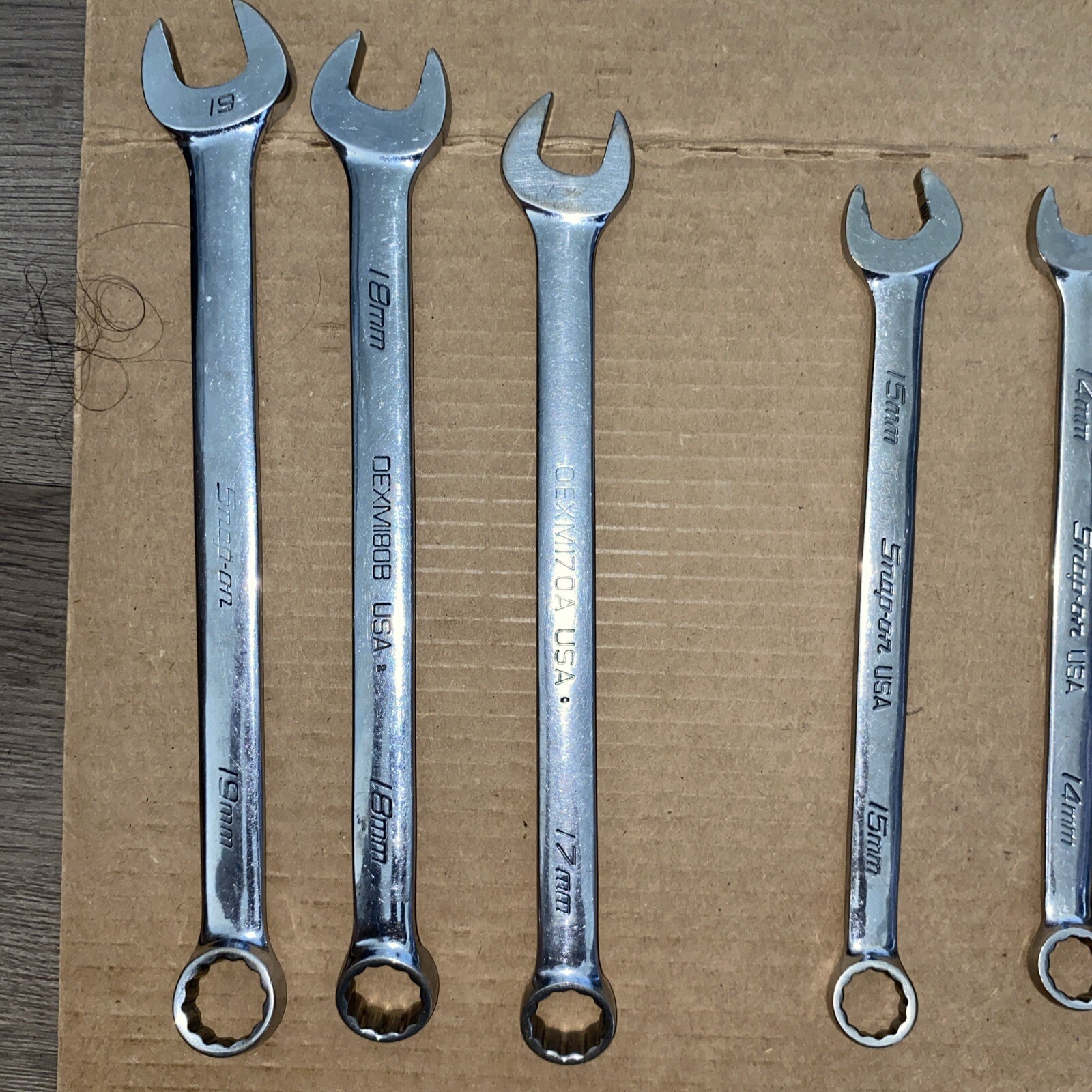 17 Snap On Combination Wrenches 8MM-15MM, 17MM-19MM & 6 Other Wrenches
