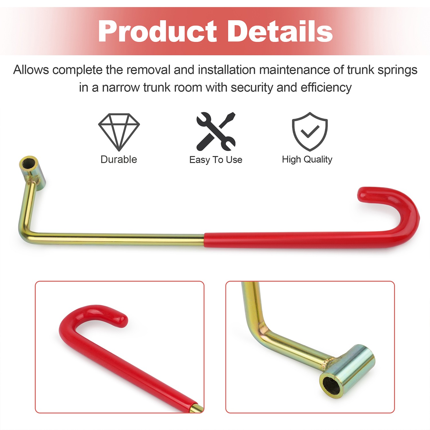 07AAZ-S0KA100 Trunk Lid Spring Tool 90°For Honda Civic Sedan 4-Door 2013-2015