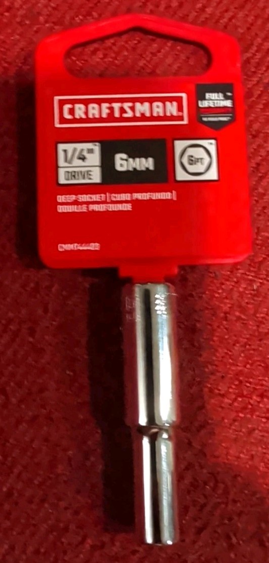 Craftsman 1/4 Drive 6mm Deep 6 Point Socket