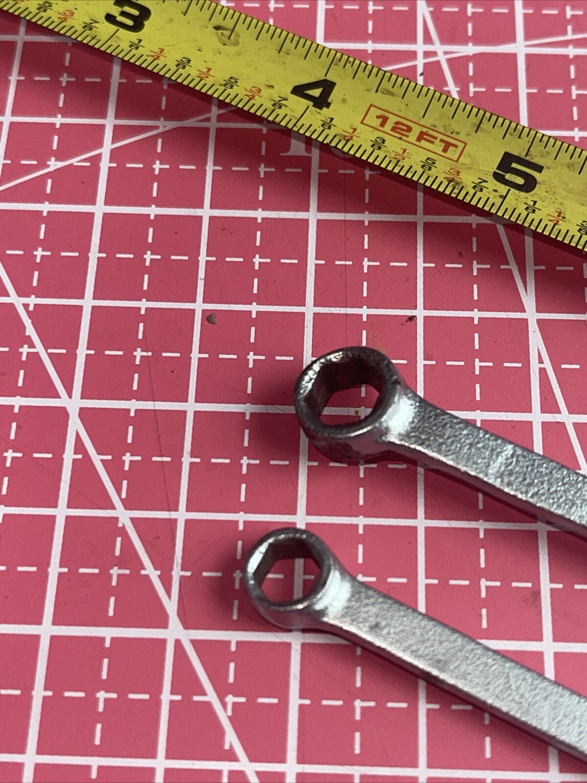 2 Piece Vanadium Tool Co Metric 6 Point Combination Wrench Set 6 7 Mc7 Mc 6 Mint
