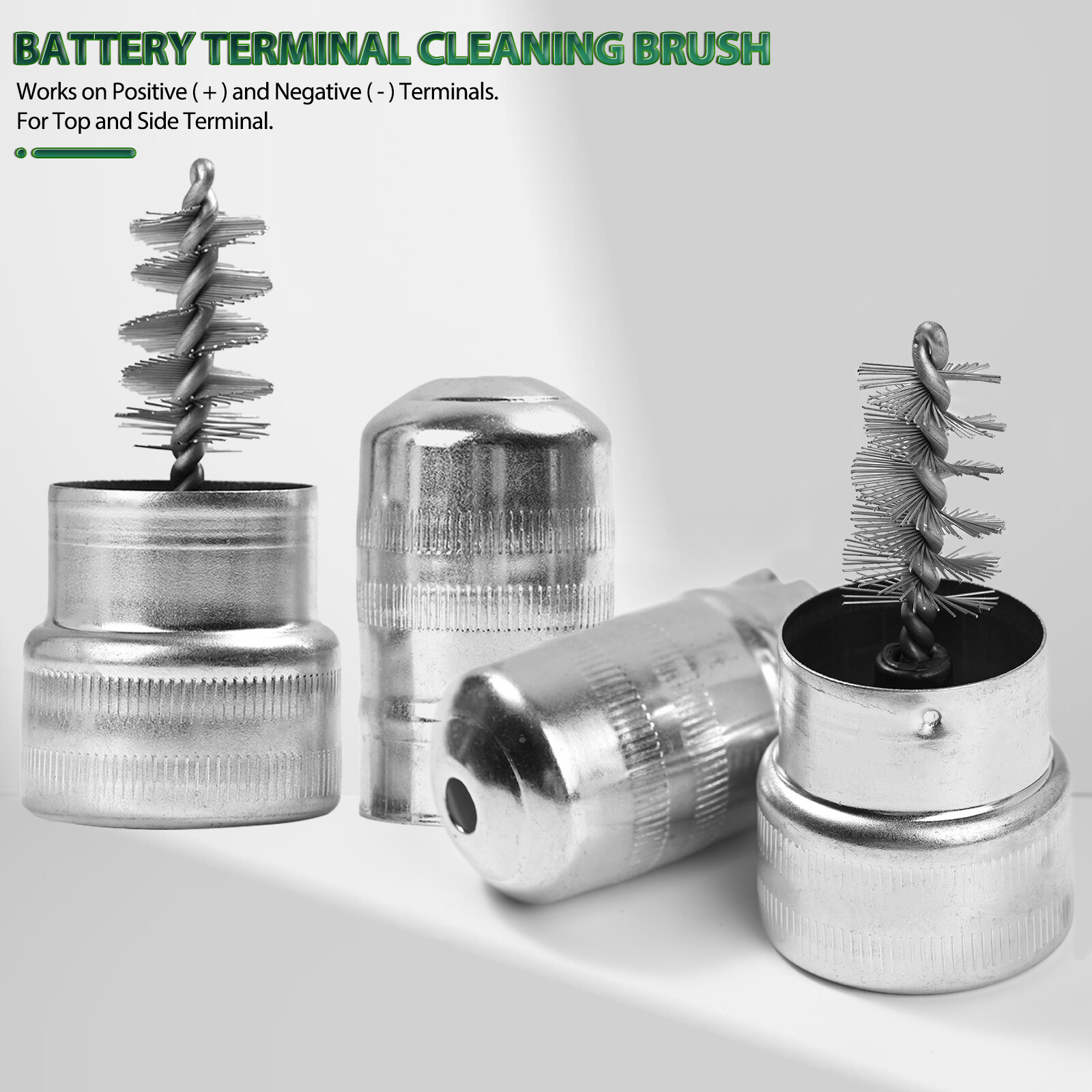 Car Battery Post Terminal Cleaner Dirt Corrosion Brush Hand Protector Tool Kits;