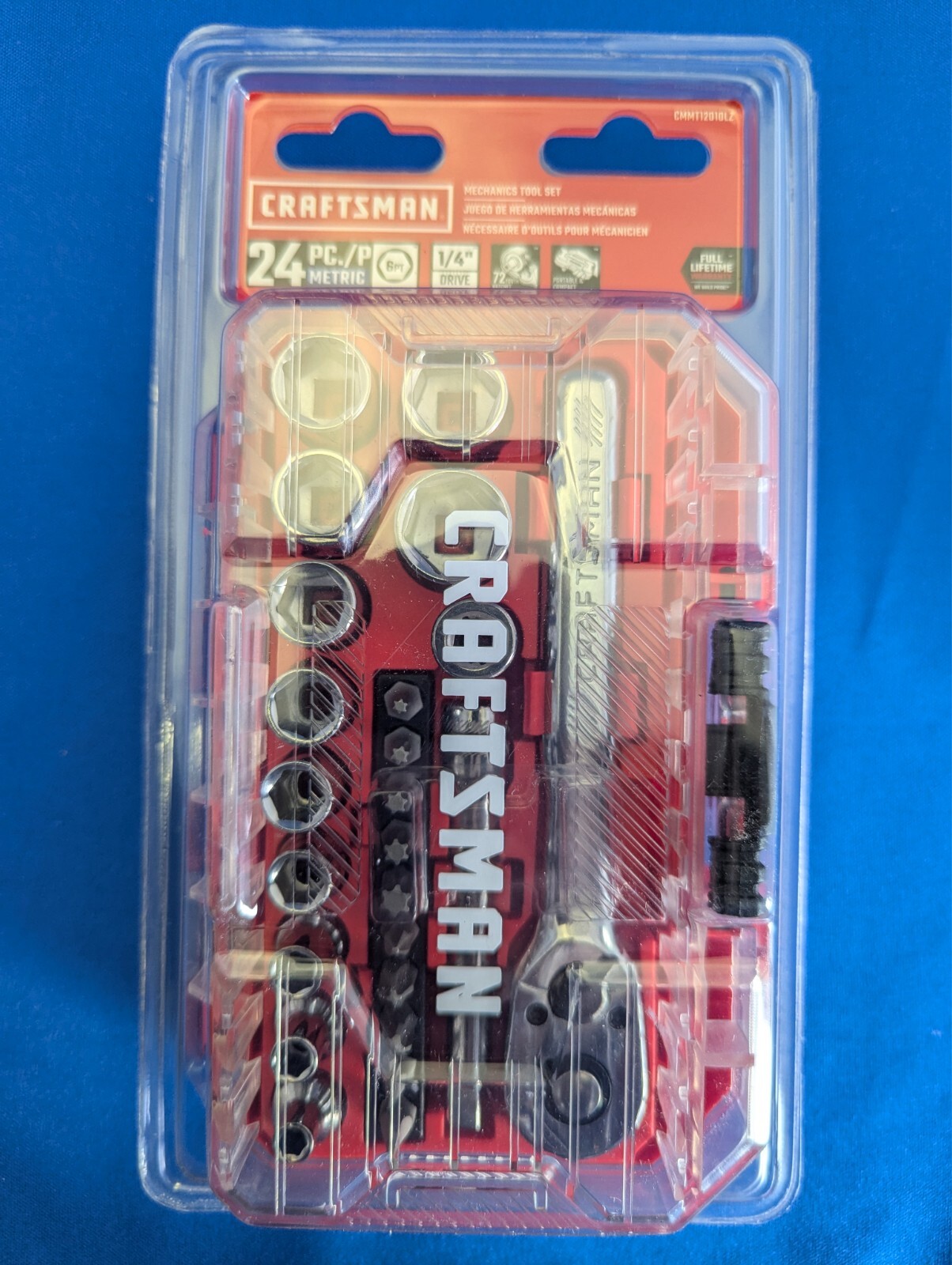 2 Craftsman Mechanic Tool Set Socket Sets – 1 SAE & 1 Metric – 24 pc ea set 48pc