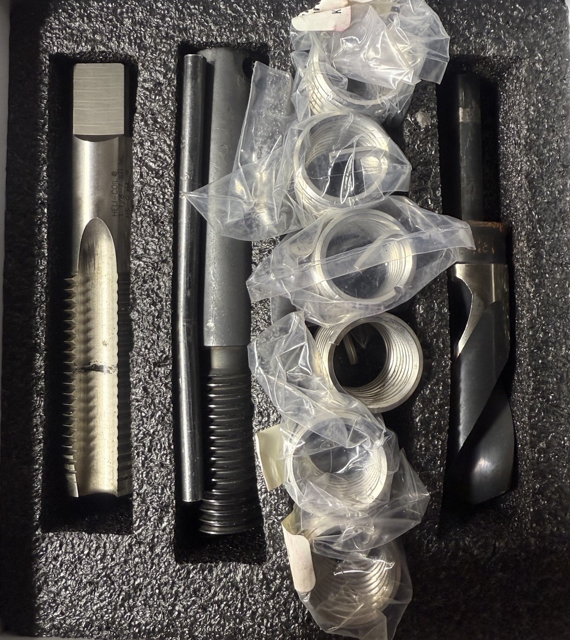 Heli-Coil Thread Repair Kit 5521-18 1 1/8″ 7 Used Twice Coils All Brand New