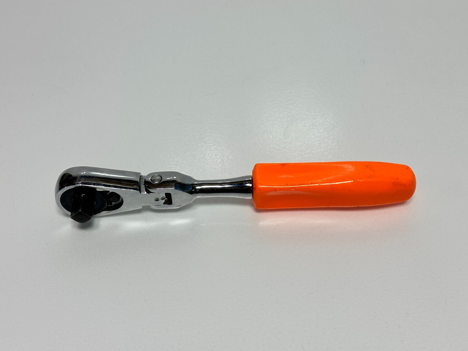 Cornwell Tools USA JRF36 3/8″ Drive Stubby ORANGE Hard Handle Flex Head Ratchet