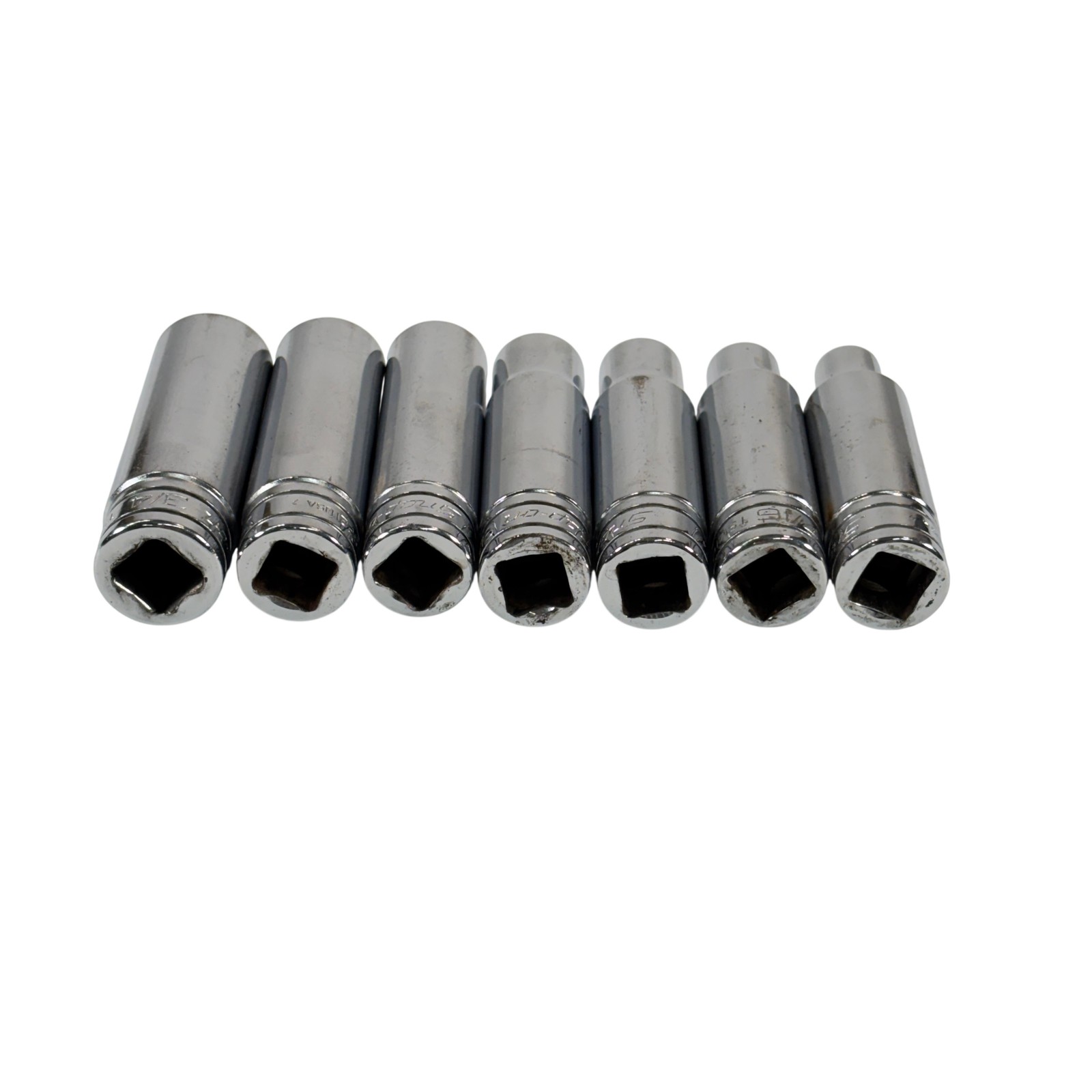 Snap-on Tools 313TSYA 13pc 1/2″ Drive 6-Point SAE Flank Drive Deep Socket Set