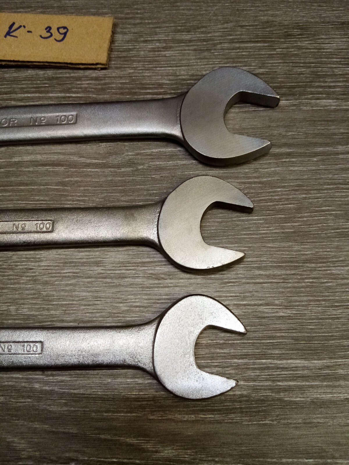 Vintage Spanners Set Matador 100 Germany 3/4-11/16AF, 7/8-13/16AF, 1»-15/16AF