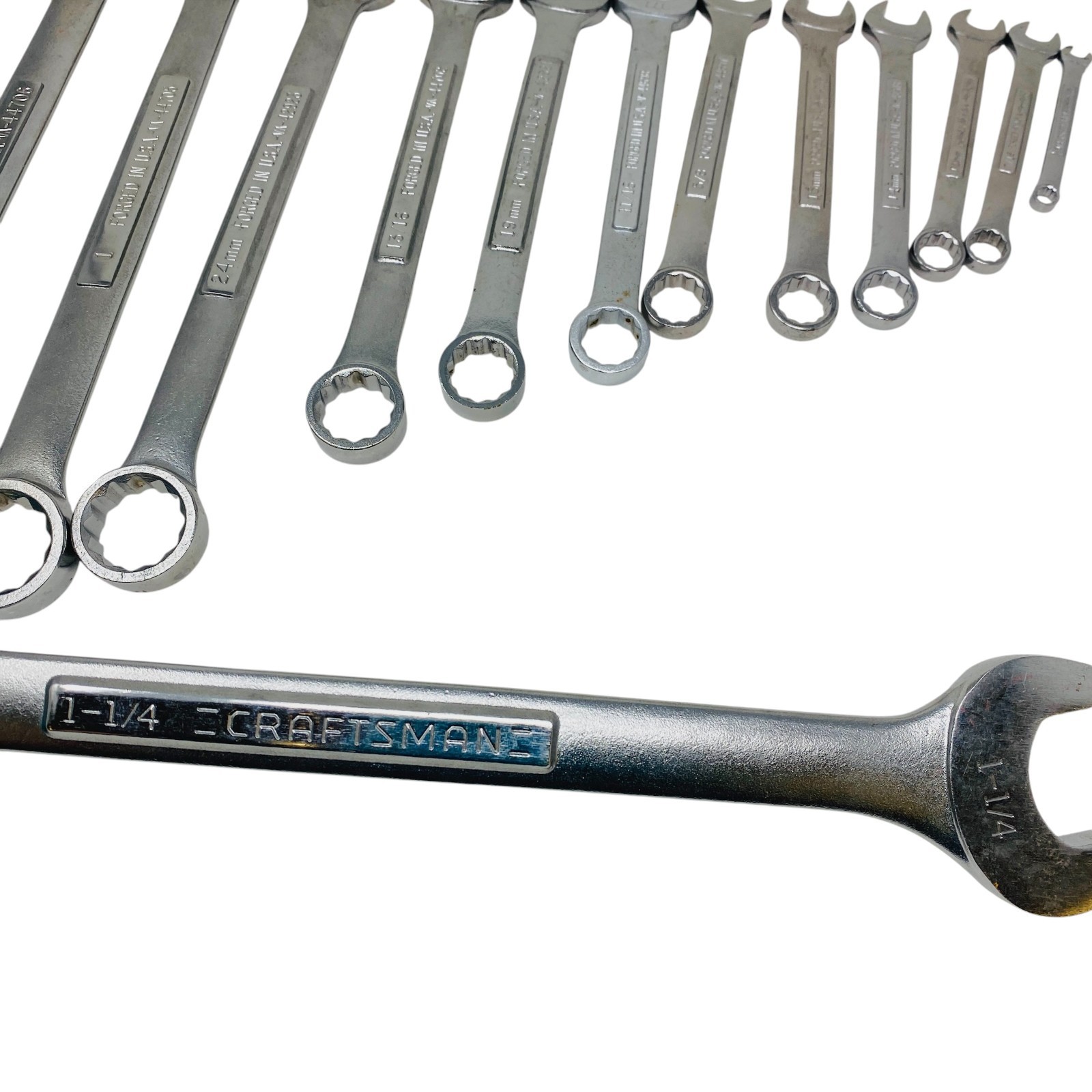 Craftsman USA Wrench Set Heavy Duty 1-1/4″ to 1/4″, Forged in USA, 13 Pcs