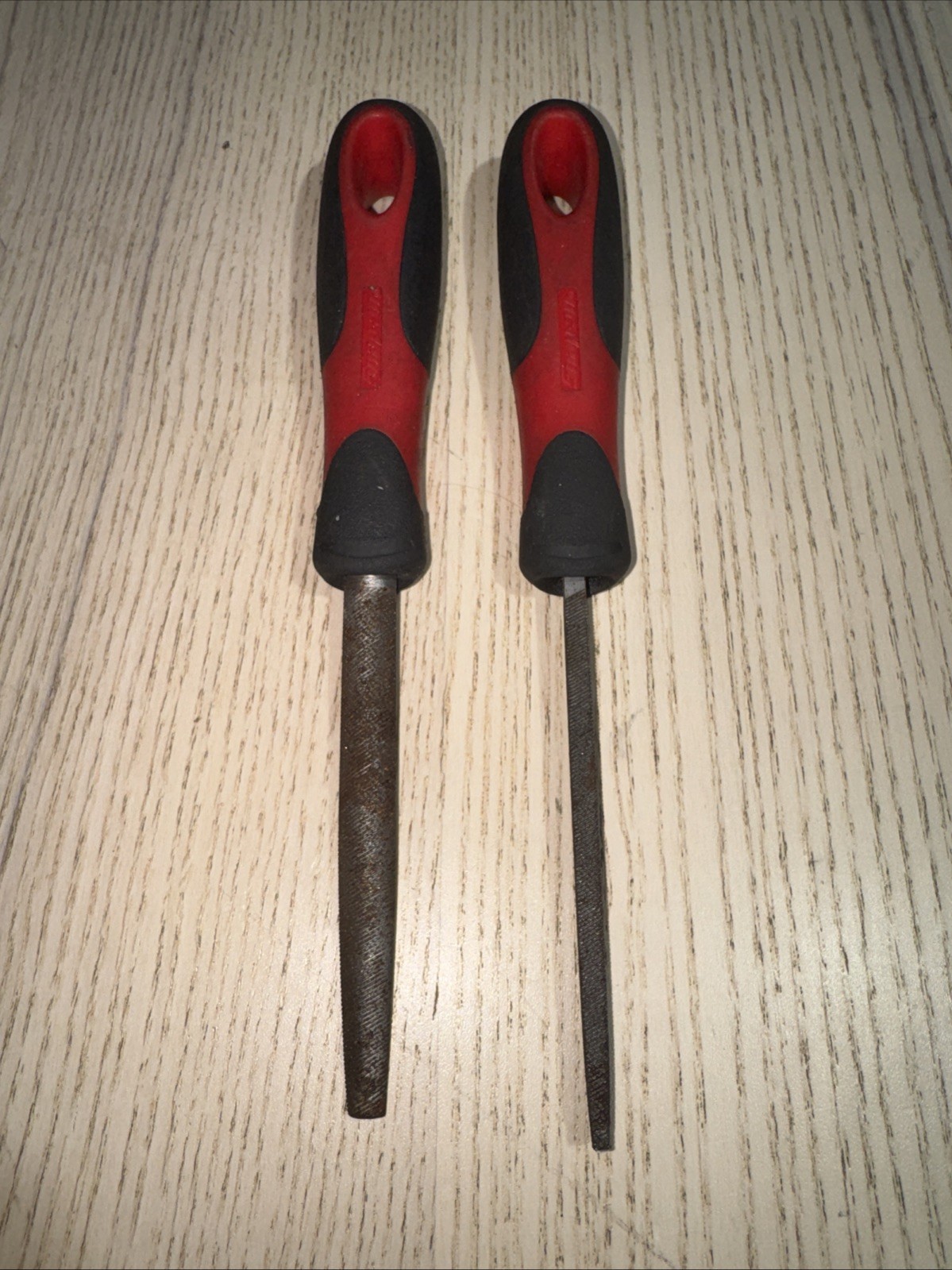 Snap-on SGFMN106 Mini Needle File Set Red Soft Grip Hand Tools – 2 Pieces