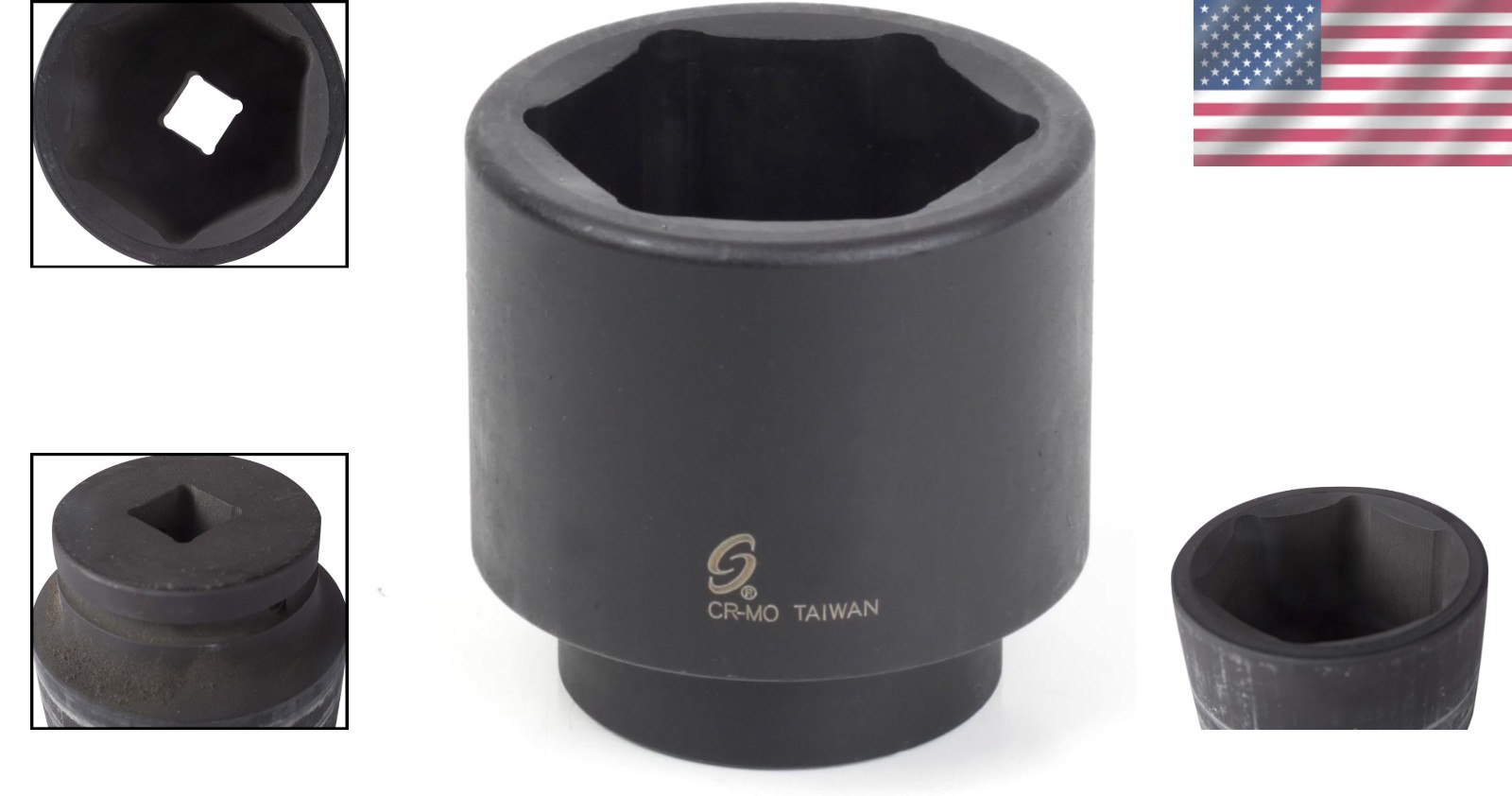 Tough 1/2-Inch Drive 1-5/8-Inch Impact Socket – Prevents Fastener Rounding