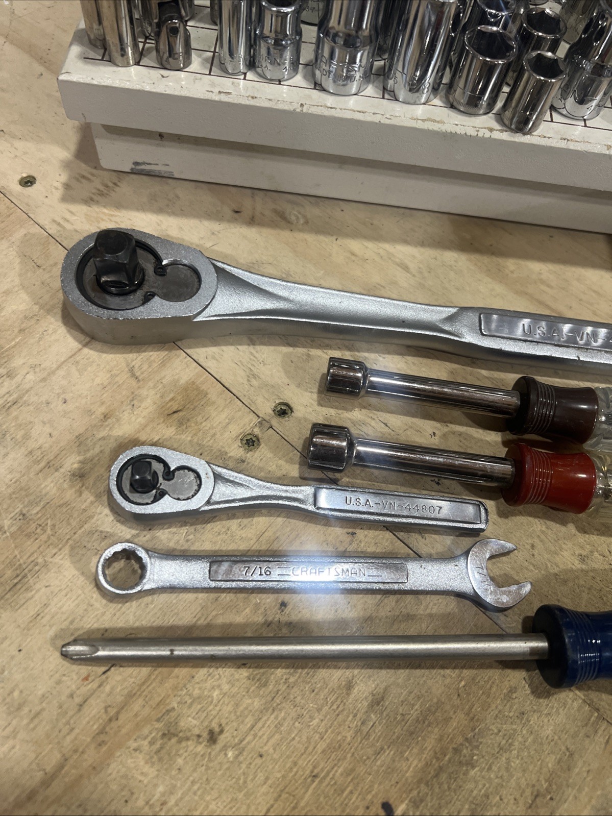 Lot of Craftsman Sockets And Tools