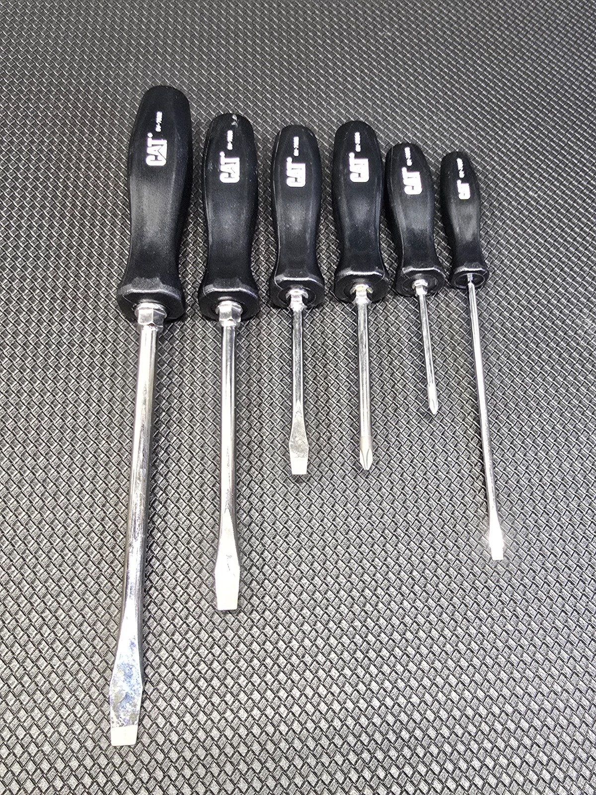Caterpillar Cat Tools USA By Snap on 6pc Screwdriver Set Phillips Flat
