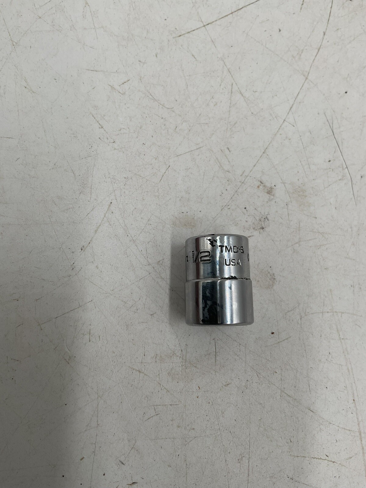 Snap-On Tools 1/4” Drive Chrome Shallow Standard SAE 12 Point 1/2″ Socket TMD16