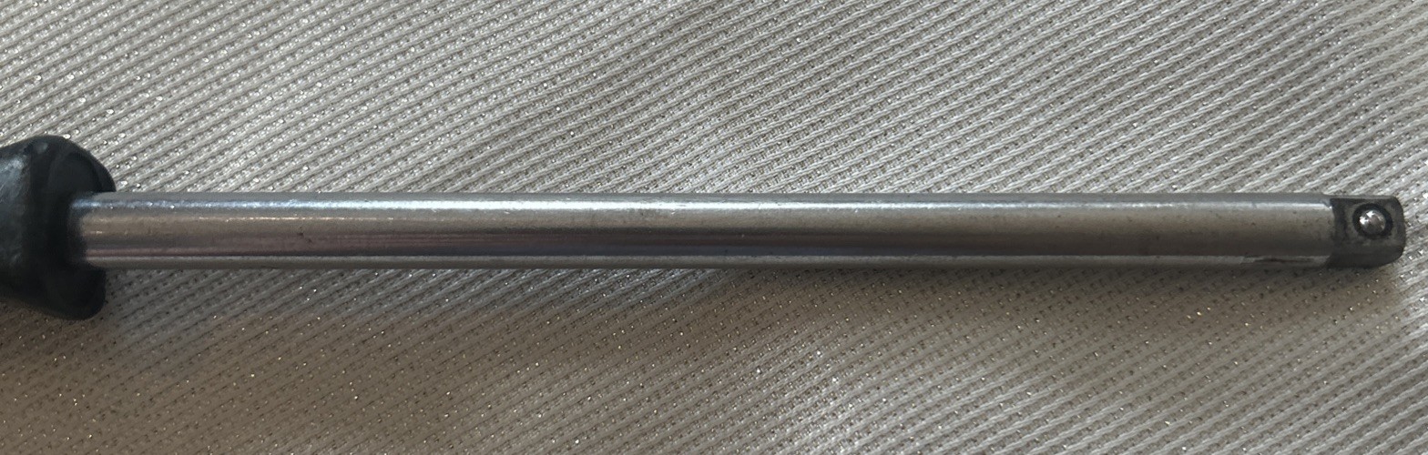 Snap-On TM9CS 1/4 “Drive 9″ Long Shank Socket Driver Black Hard Plastic Handle
