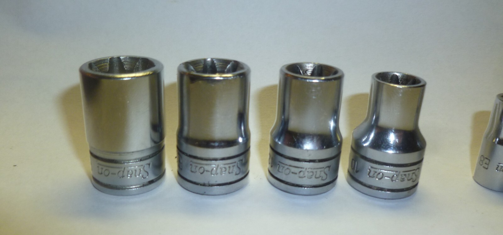 8pc Snap On Tools Torq Sockets 3/8 + 1/4 FLE1630 – TLE50