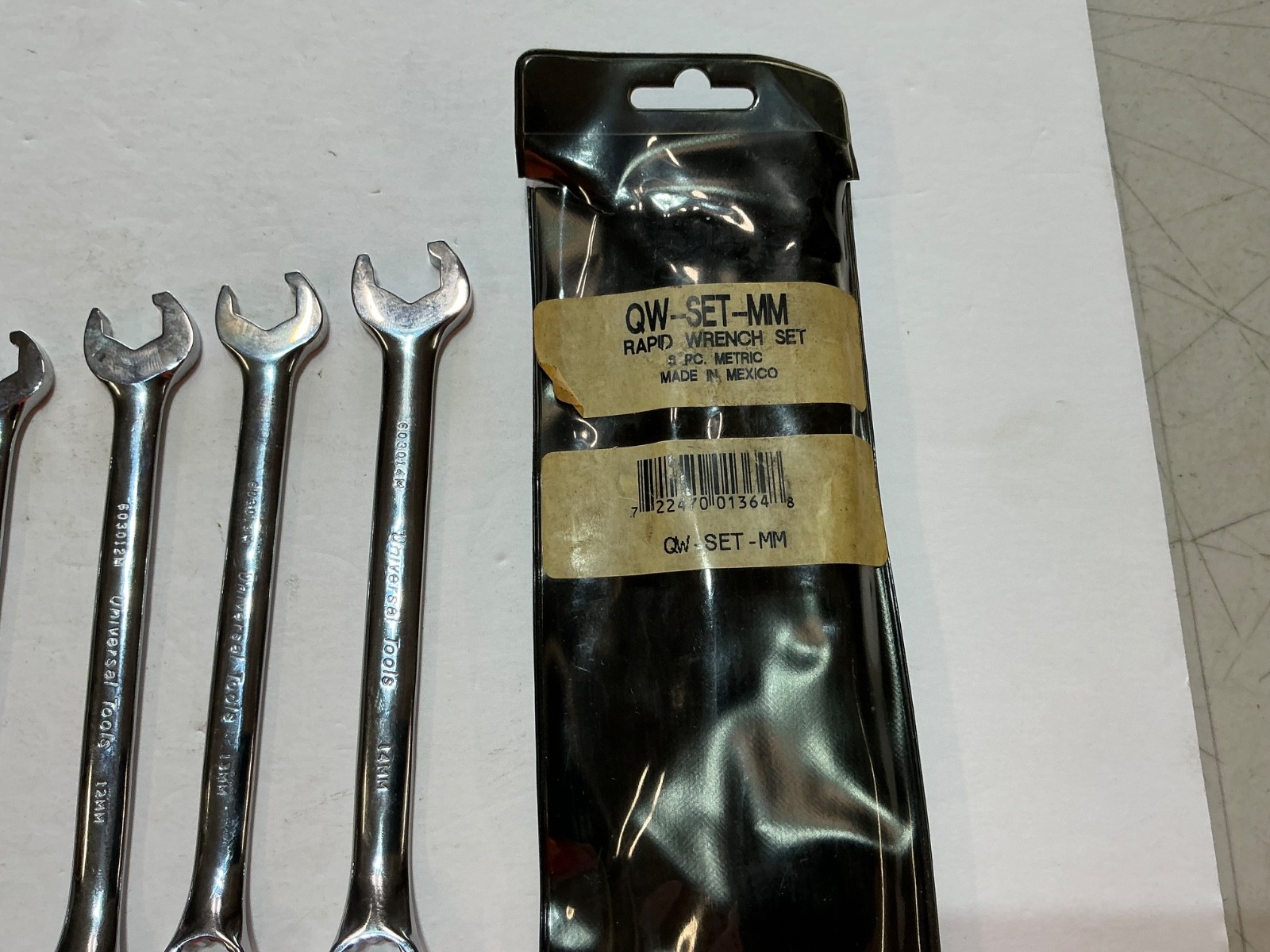 Universal Tools 6 pc metric rapid wrench set 8mm to 14mm