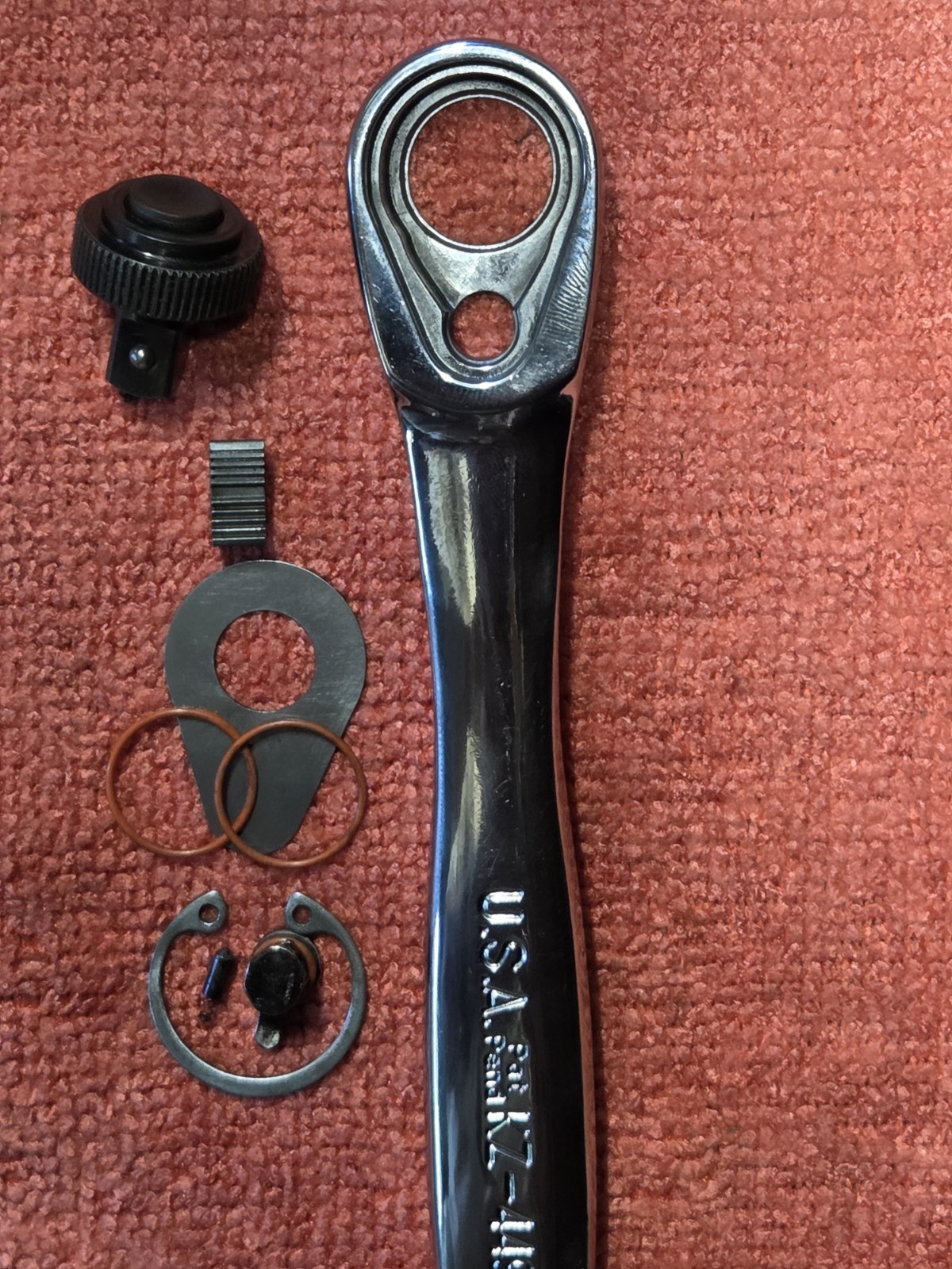 USA Craftsman KZ-44994 1/4″ Drive full Polish Thin-Profile Professional Ratchet