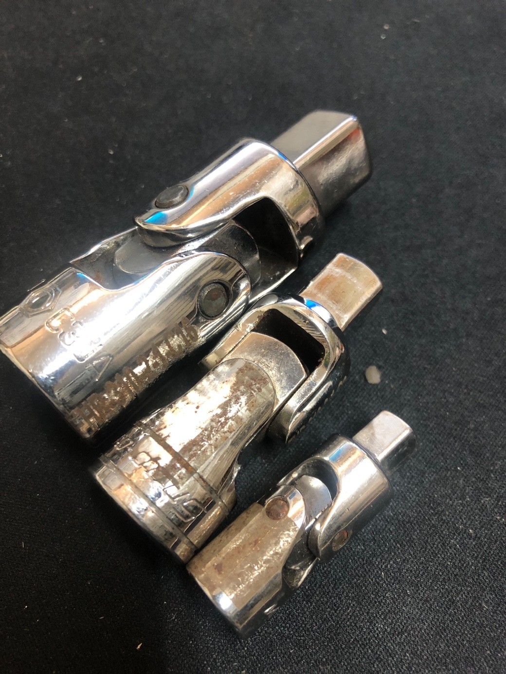US Military Surplus Premium Universal Joint Lot 3pc 1/2″ 3/8″ 1/4″ Drive Matco U