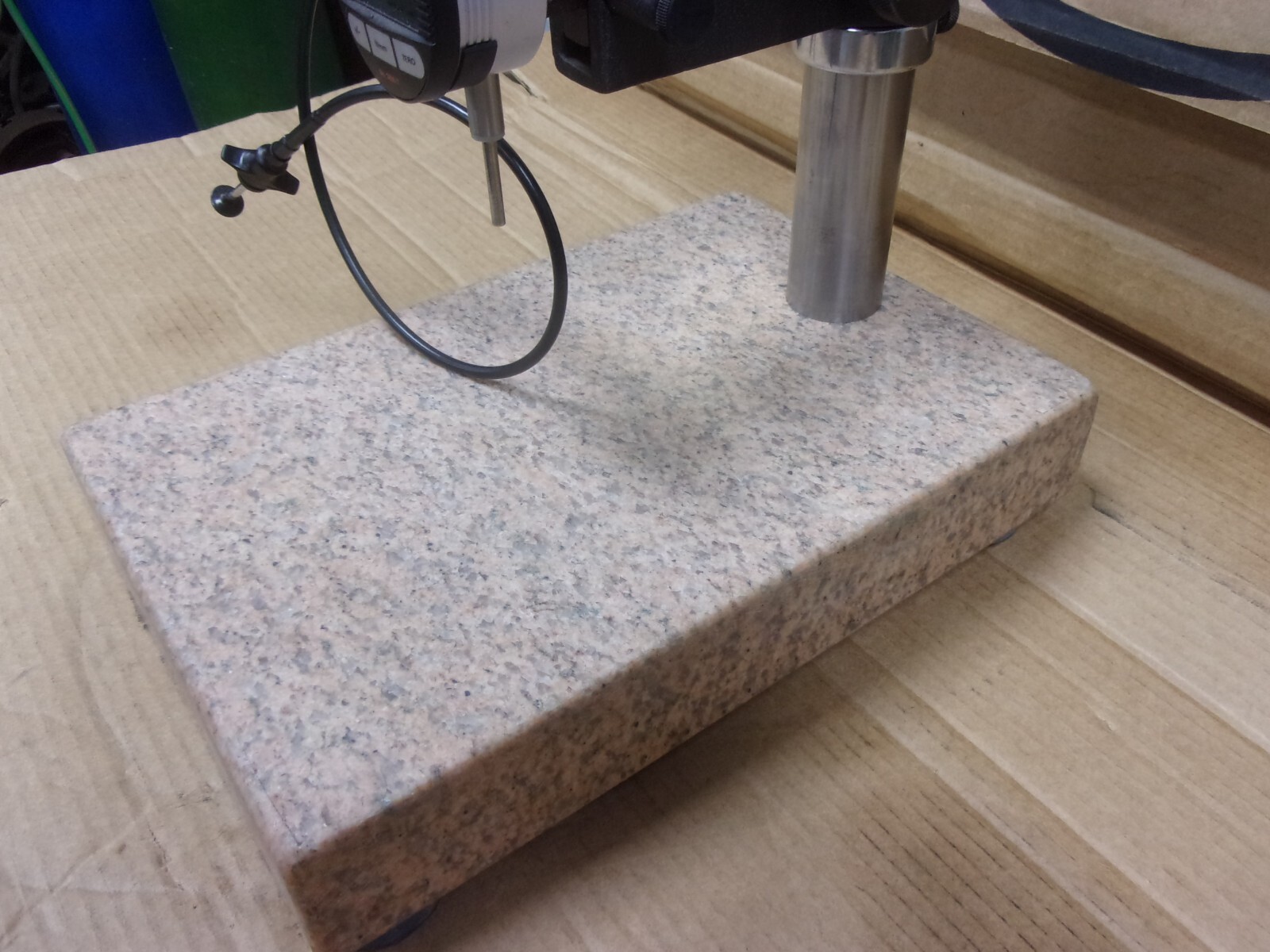 Granite Surface Plate Comparator Digital Dial No. 2600-7 Test Indicator Stand US