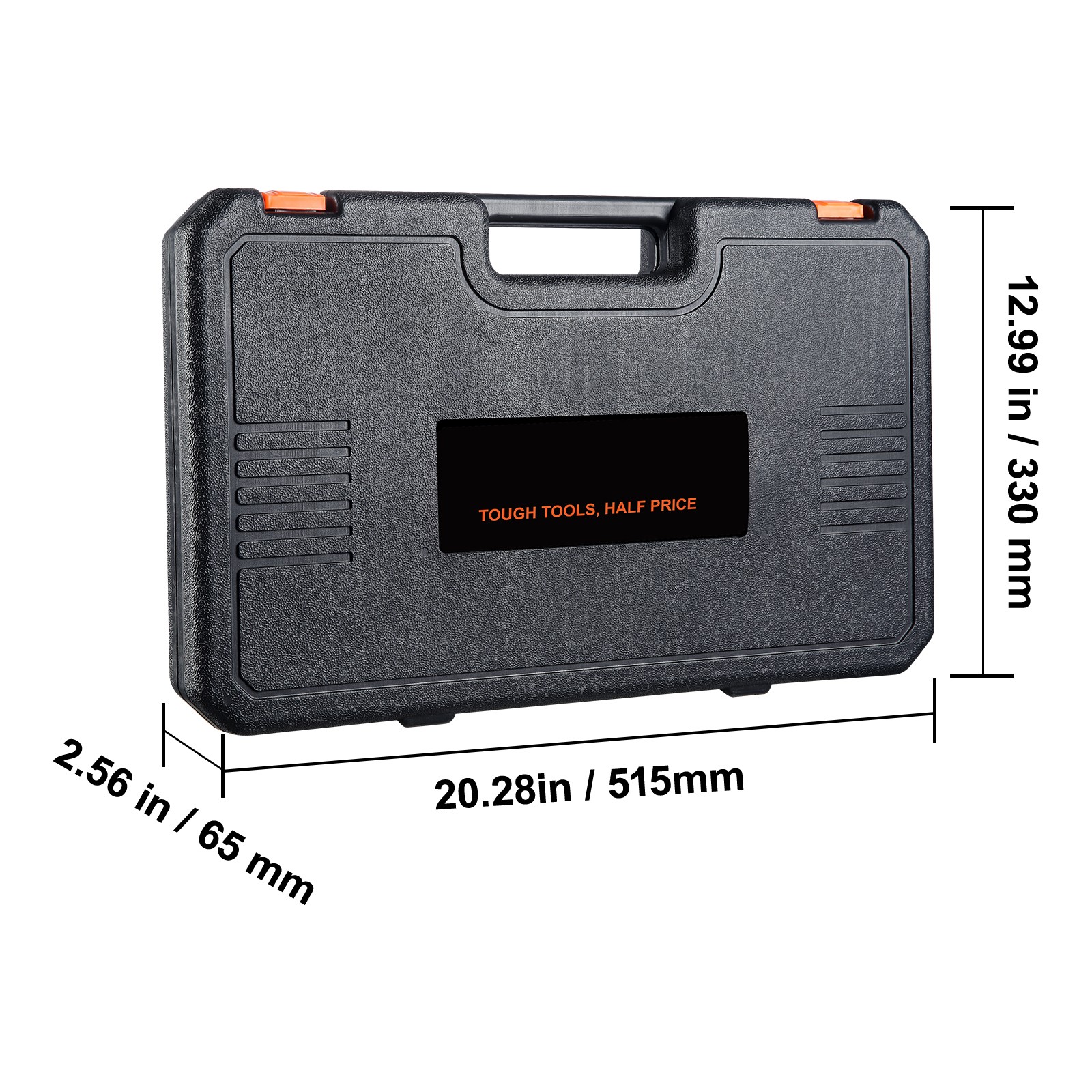 Impact Sockets Set 34pcs 6 Point 1/2inch Drive Bit Ratchet Tool Kit Case