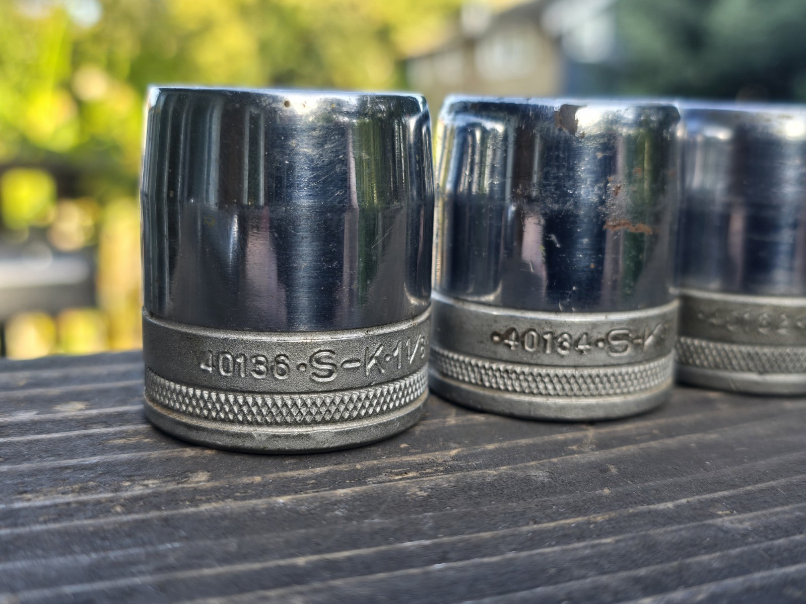 S-K USA 13 Piece 1/2″ Drive 12 Pt. SAE Socket Set 1/2″ – 1-1/8″ SK Knurled