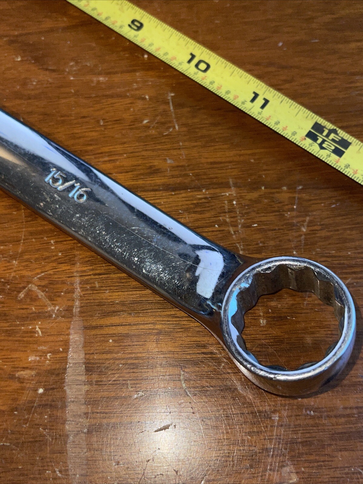 Vintage Blackhawk USA BW1169P 15/16 In SAE 12 point Combination Wrench Polish