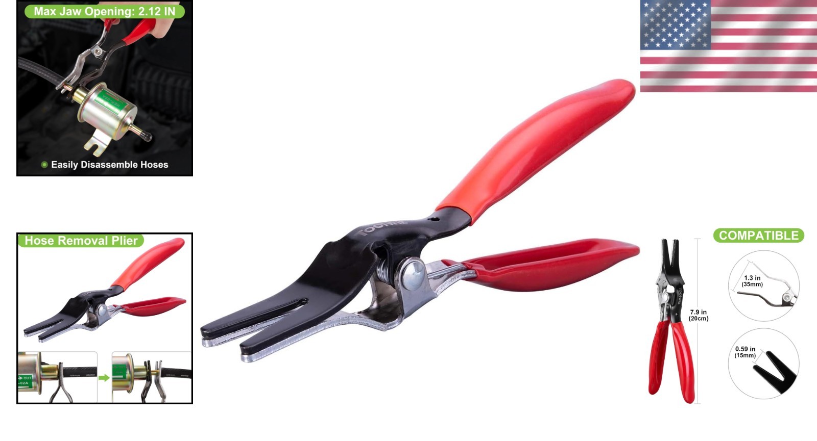 Ergonomic Hose Removal Pliers – Essential Tool for Automotive and Marine Repairs