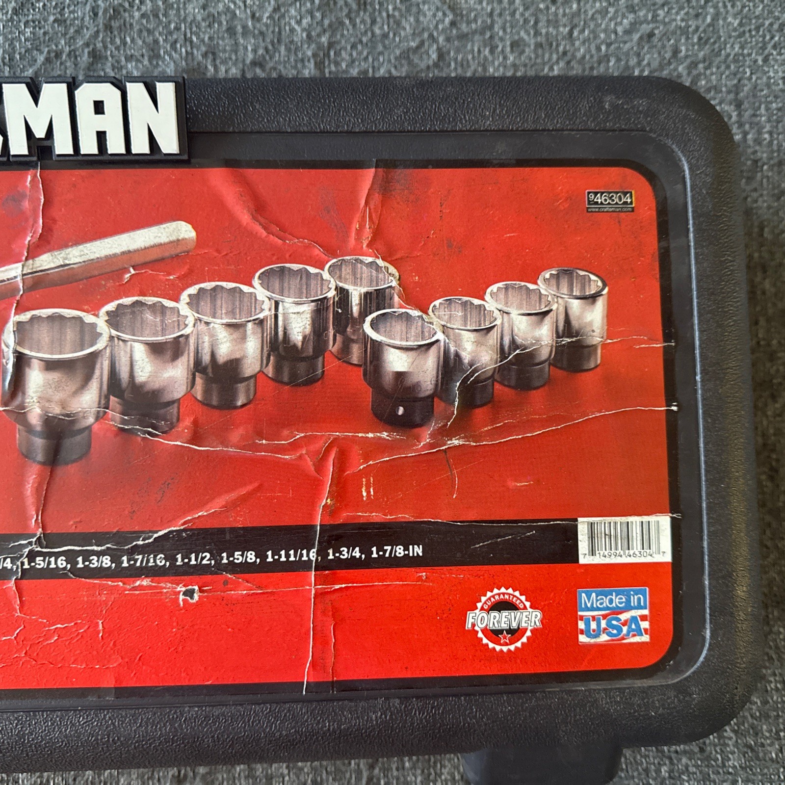 Craftsman 46304 – 17pc 3/4″ Dr. 12pt SAE Socket Set – + Bonus – MADE IN USA