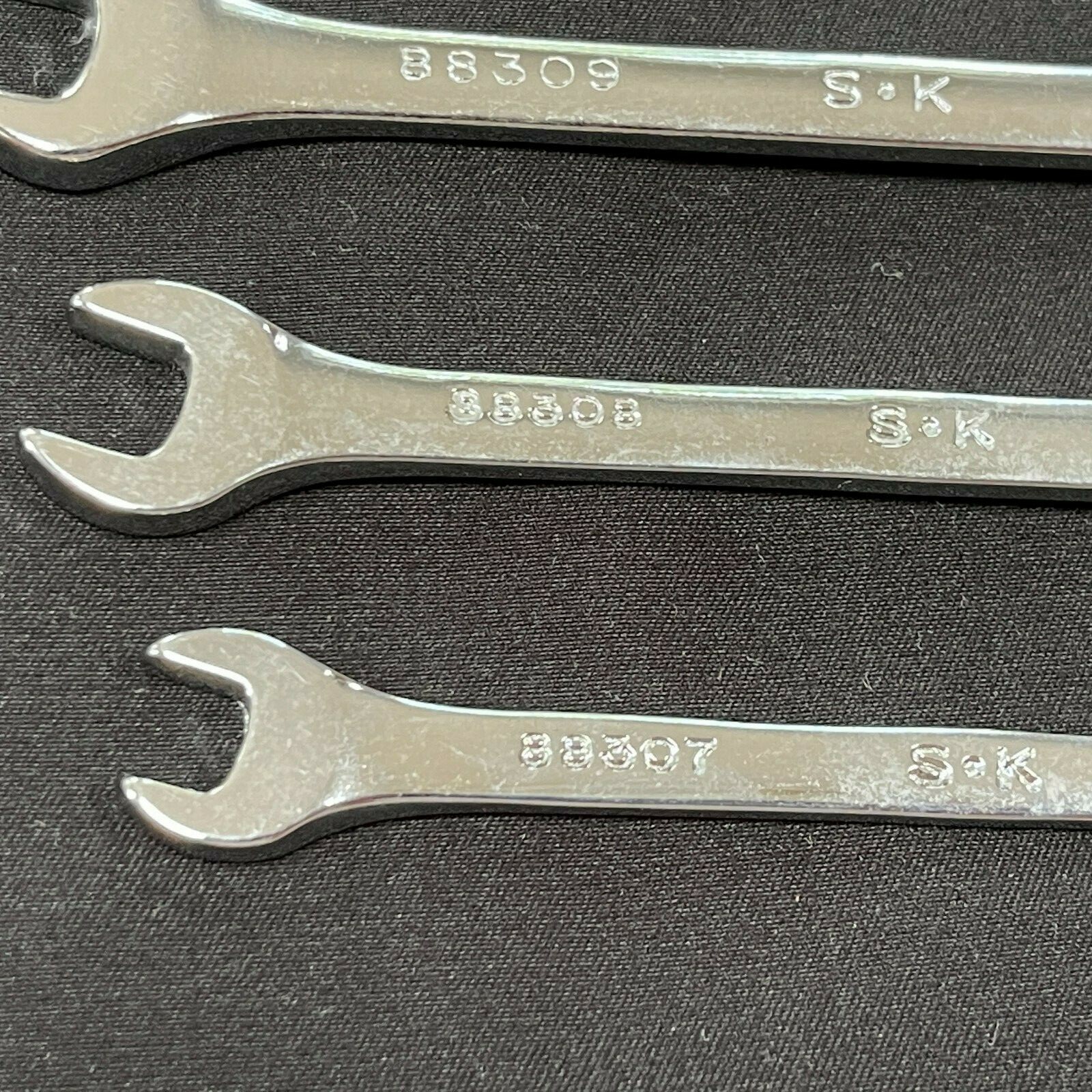 SK Hand Tool 8pc 12 Point Metric Combination Wrench Set 7mm – 19mm New Old Stock