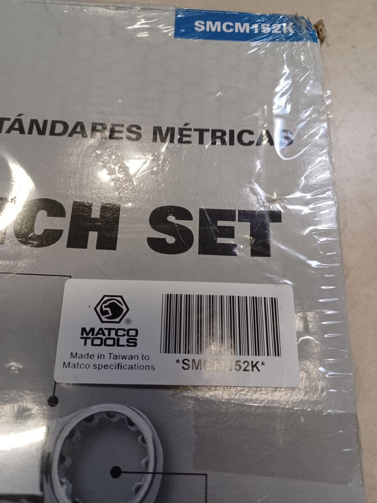 Matco tools SMCM152K 15pc Metric Combination Wrench Set 7-20mm