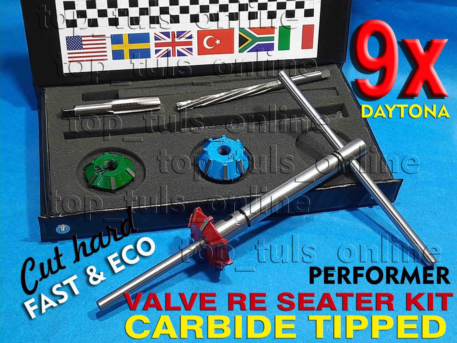 FORD POWERSTROKE 7.3L VALVE SEAT CUTER SET CARBIDE TIPPED