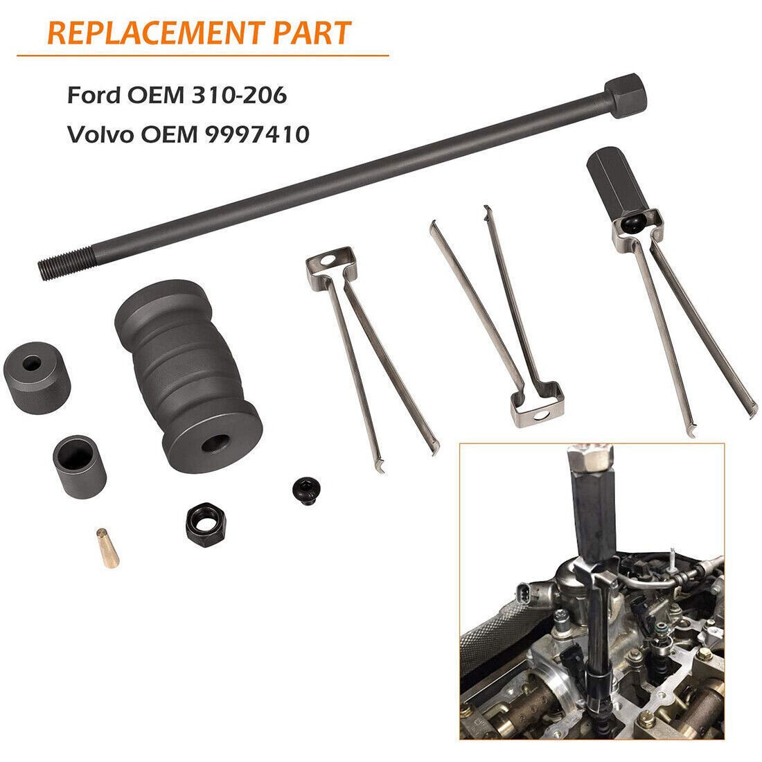 310206 Fuel Injector Puller Remover Tool 9997410 For Ford Volvo Duratec EcoBoost