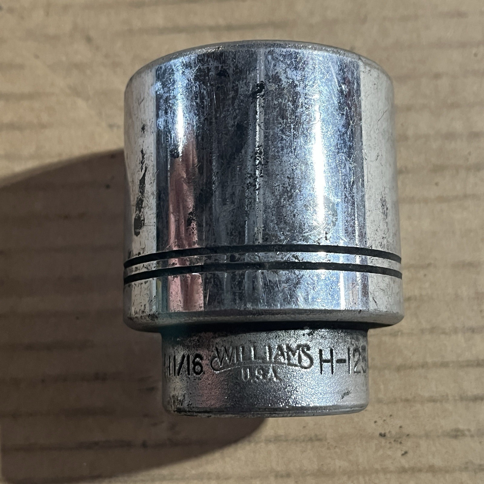 Williams H-1254 3/4″ drive 12pt Shallow Socket, Size 1-11/16″ Chrome USA