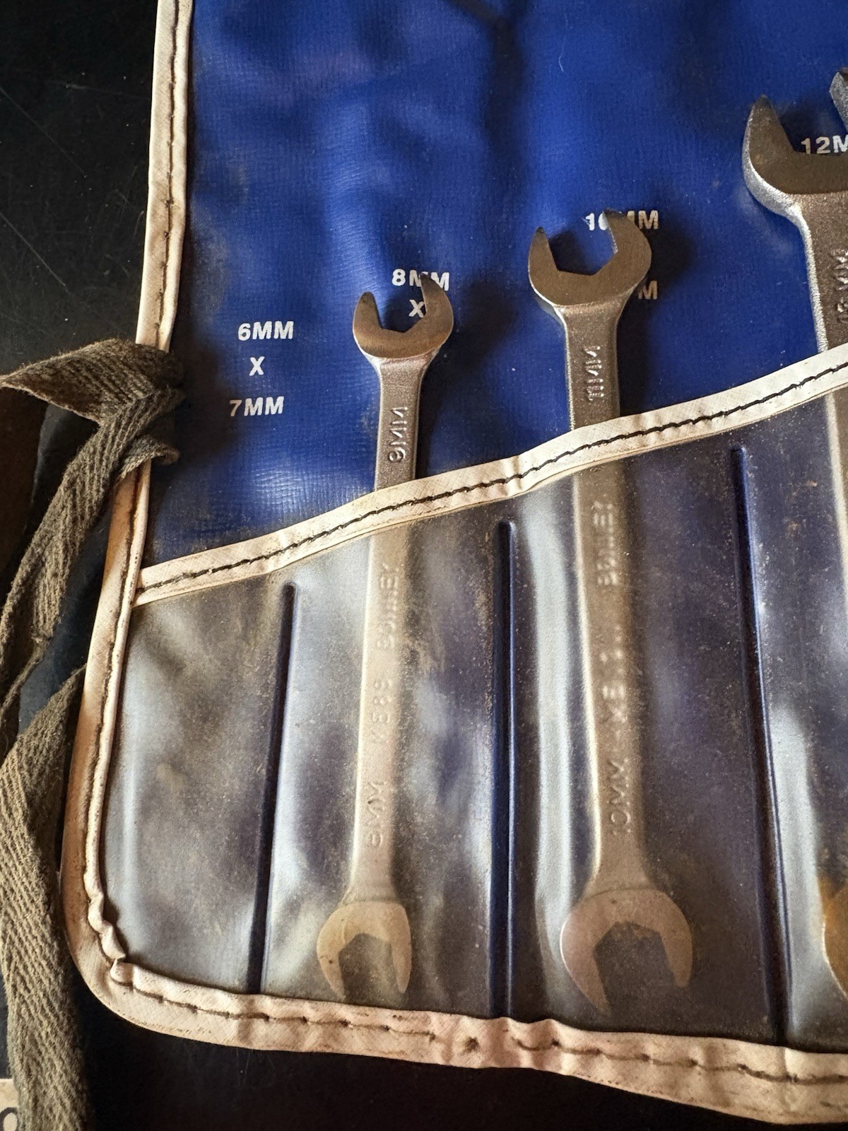 Vintage Bonney Wrench Set With Sleeve Case *missing one*