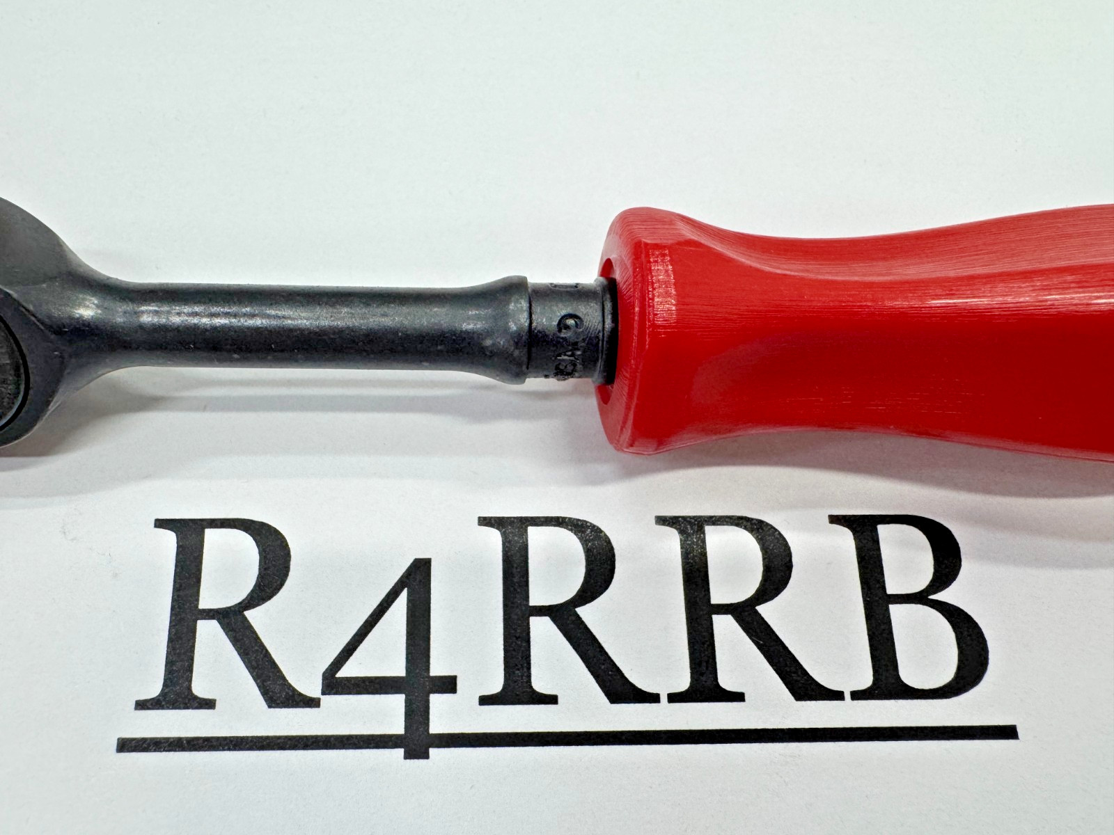 Snap-on Tools RARE CLASSIC RED 1/4″ Drive Hard Grip Black Fixed Ratchet GTHLD72R