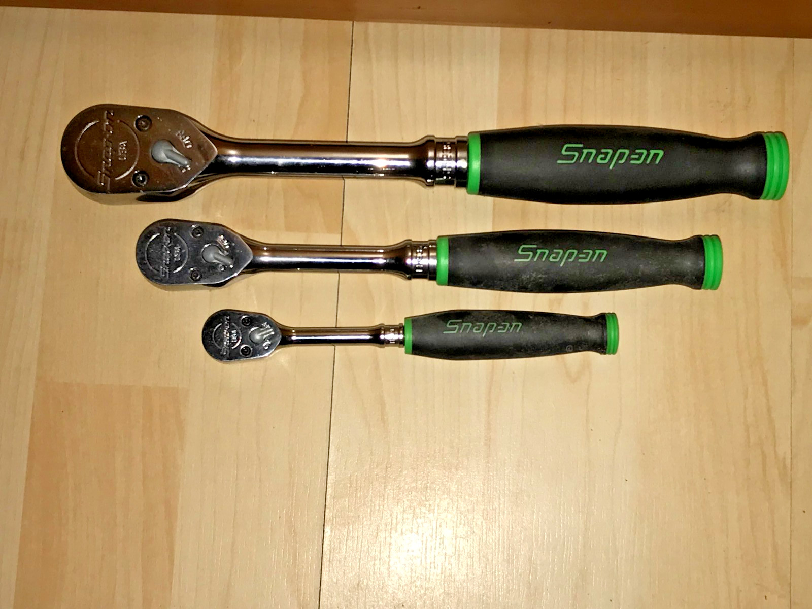 New Snap on SH936A FH936A THL936A Green Ratchet Set Nos 1/4 3/8 1/2″