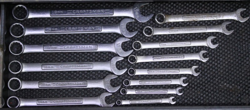 Craftsman Tools USA 14 Piece 6mm – 19mm Metric Combination Wrench Set 12 point