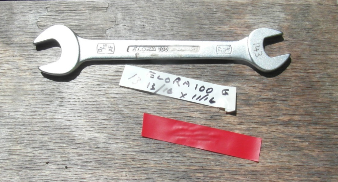 Elora 13/16 x11/16 AF Open Ended Spanner Vintage West Germany used (13)