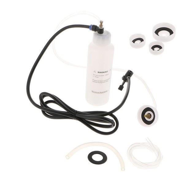 Pneumatic Brake Fluid Bleeder w/ 4 Master Cylinder Adapters for Car Motor