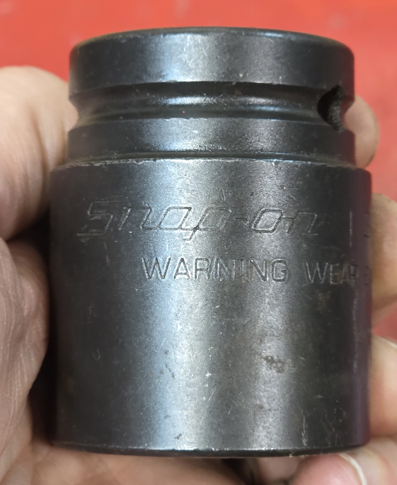 Snap-on SAE 3/4″ Drive 1-3/16″ Impact Shallow Socket 6pt IM382 Owners Marks