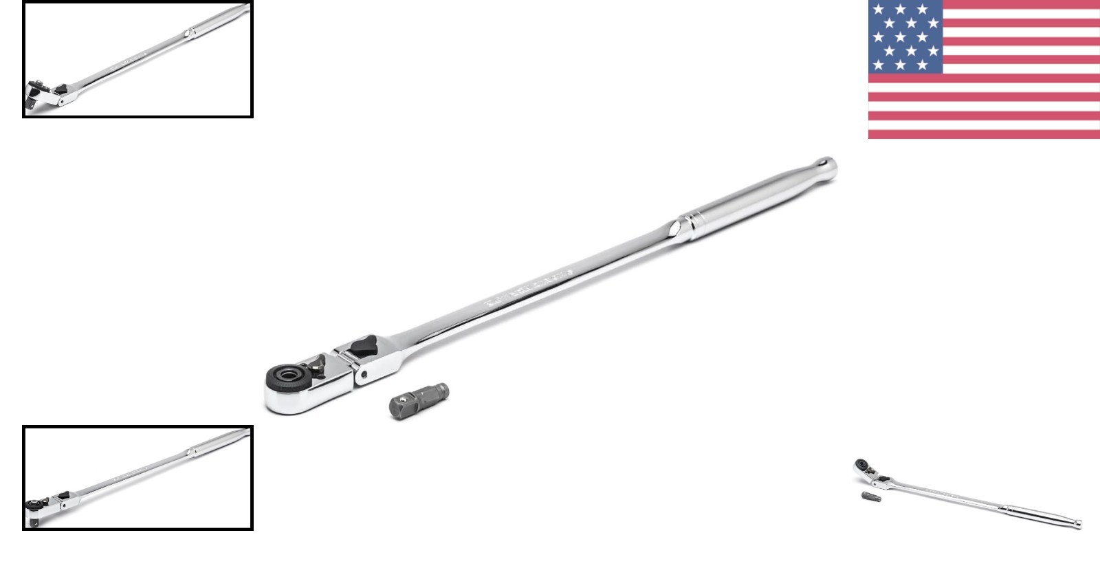 Durable 1/4″ Drive Ratchet Wrench – 72 Tooth Quick Release, Flex Head Design