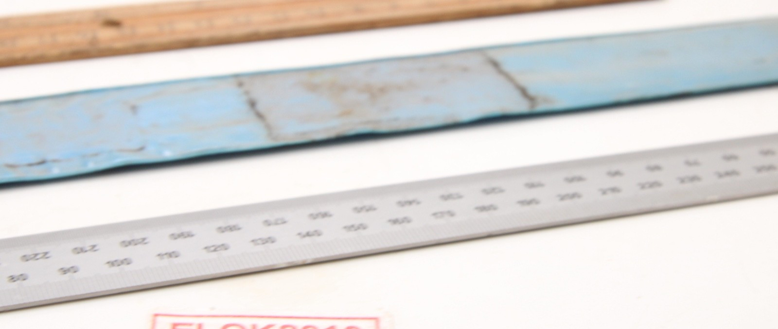 Unbranded 12 Inch Ruler Stainless Steel Tempered Inches MM 1/2MM Made in USA