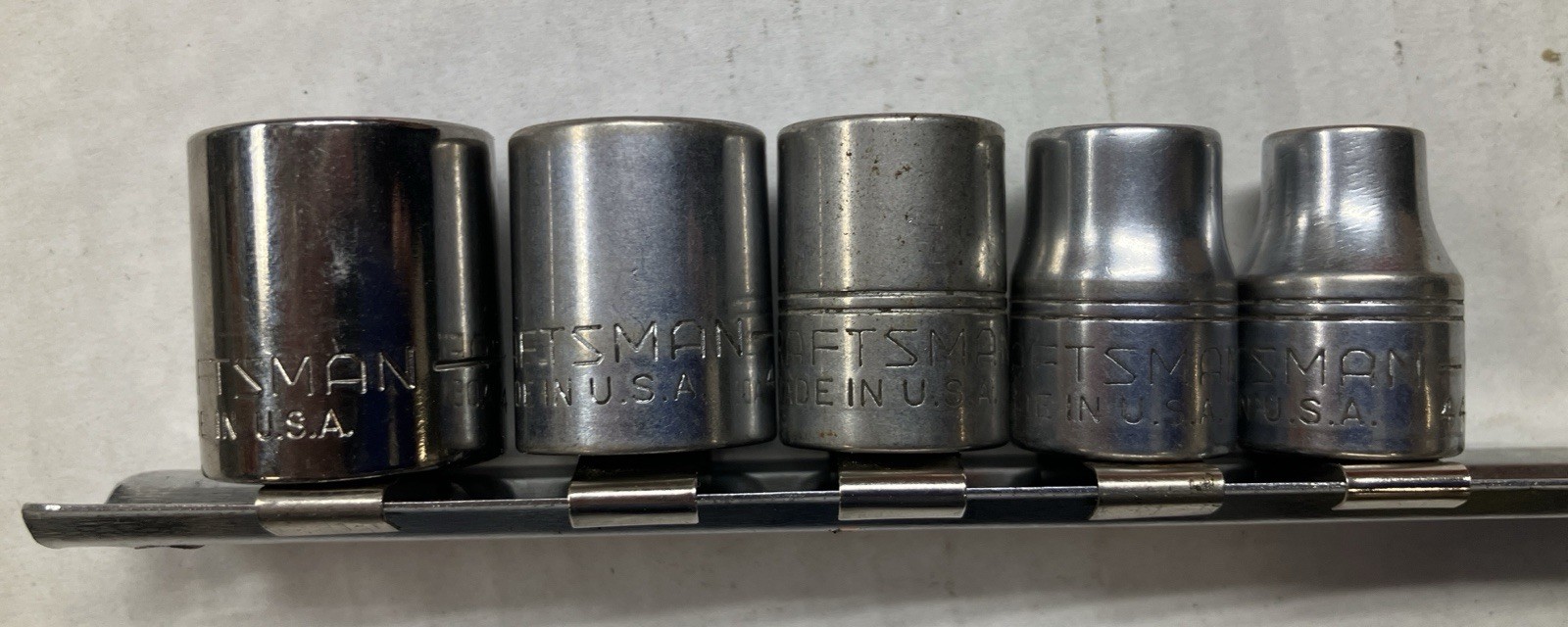 USED CRAFTSMAN 8PT (DOUBLE SQUARE) SOCKETS – 3/8” Drive