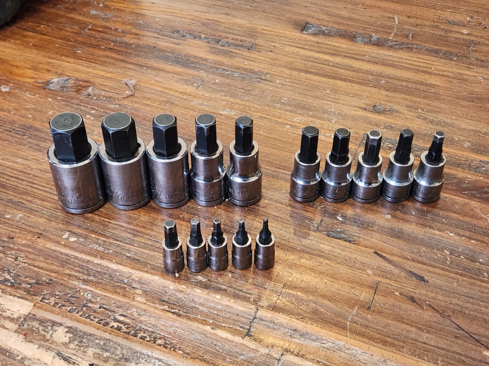 Blue Point Tools 15pc METRIC HEX Socket Set 2.5mm-19mm USED