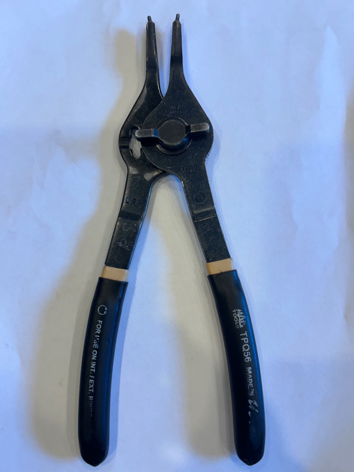 Mac Tools USA 9.5” Angled Snap Ring Pliers Quarter Turn Convertible TPQ56