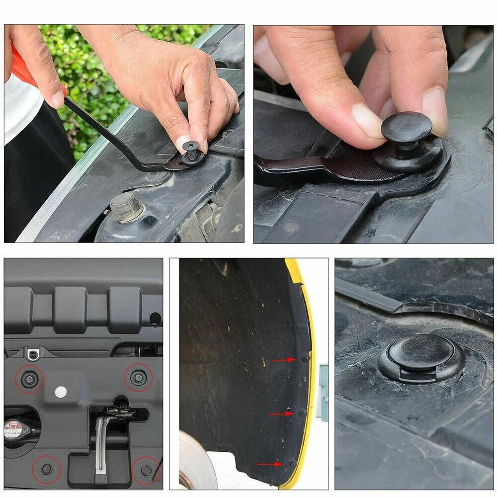 12 Auto Trim Removal Tool Kit Car Panel Door Dashboard Fastener Remover Pry Set