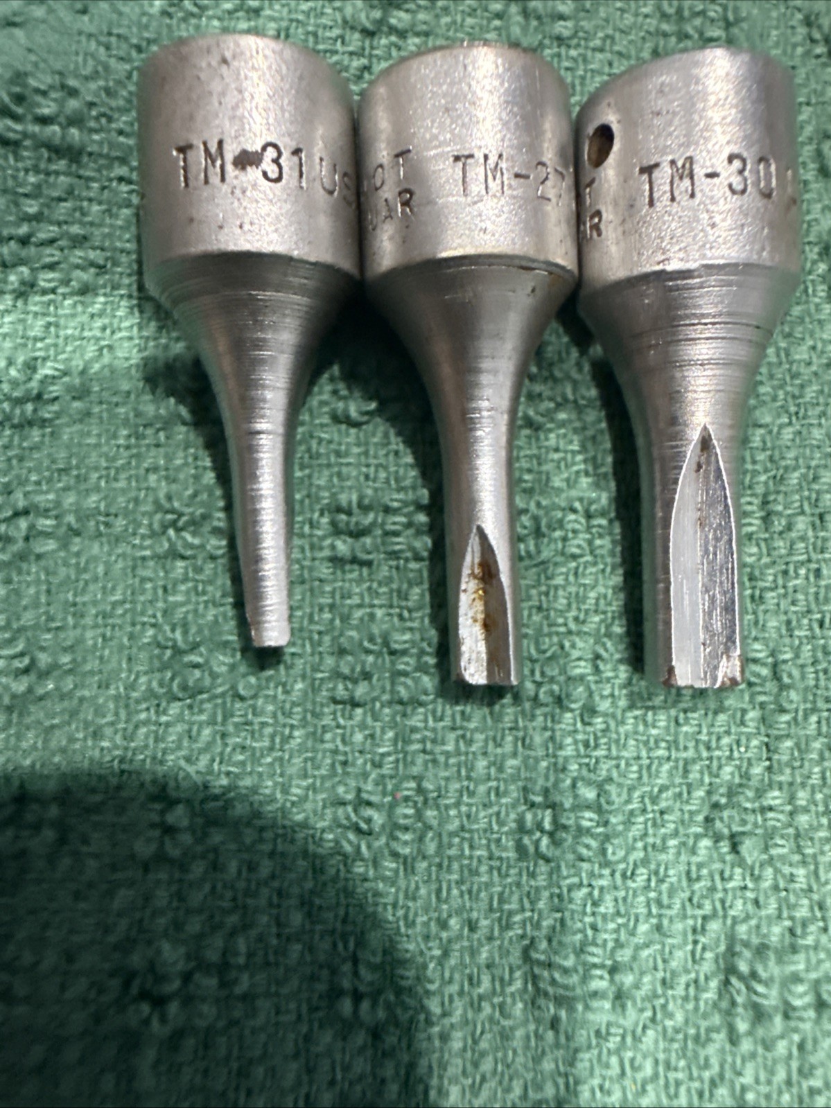 Snap On 3Pc Specialty 1/4″ Drive Clutch Driver Socket Set TM31 TM27 TM30